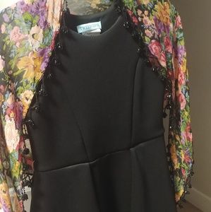 Tween Diva Black Tank Mini Dress w/ free scarf